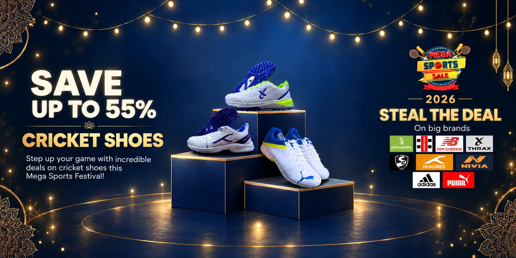 Cricket Shoes Mega Sports Sale 2026